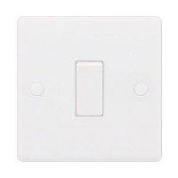 White 10A 1 Gang 2 Way Switch