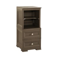 2 Drawer, open Cube 2 Shelf Side Unit